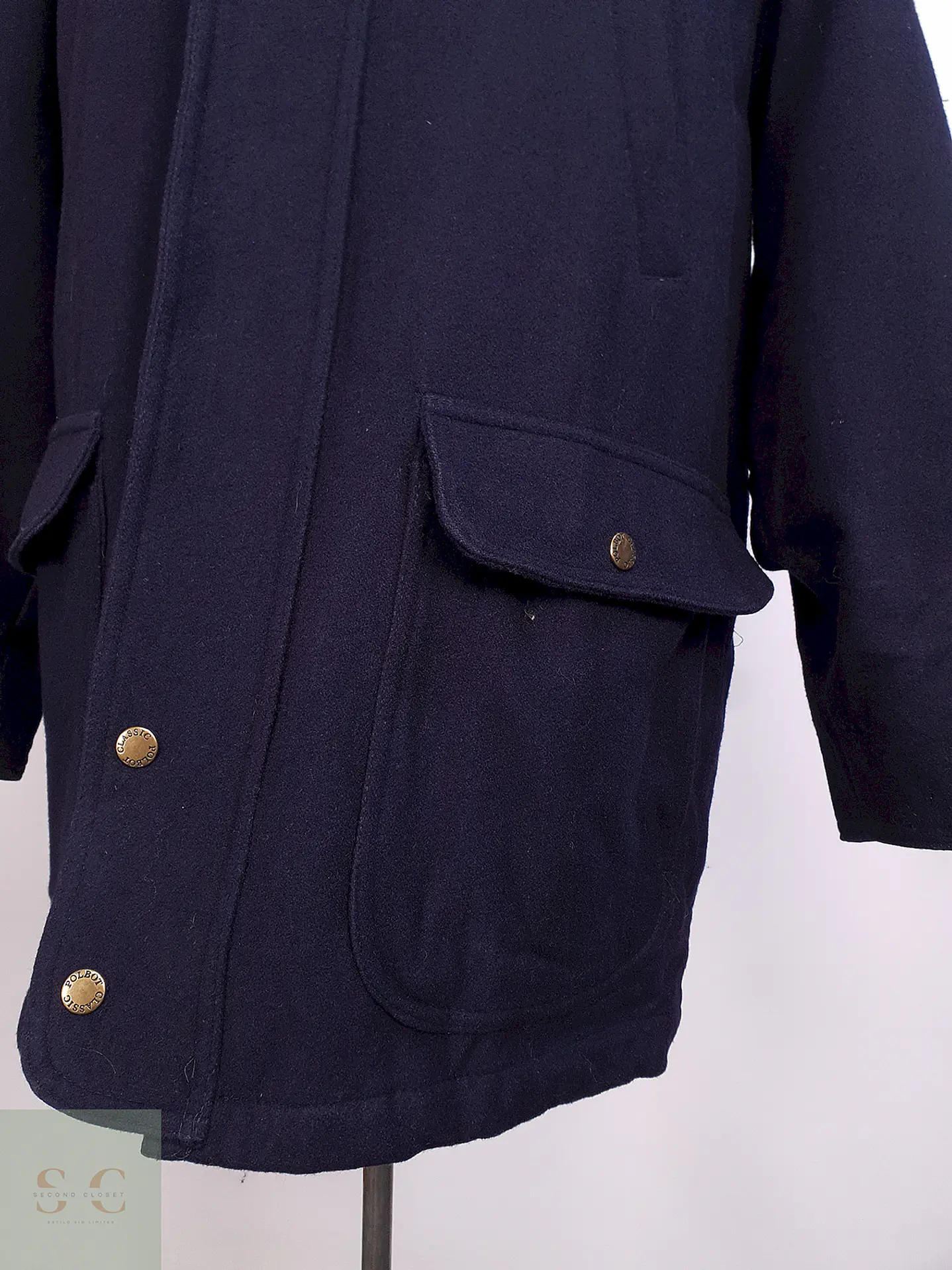 Abrigo Chaquetón Azul Polbot Lana Talla 2XL 4