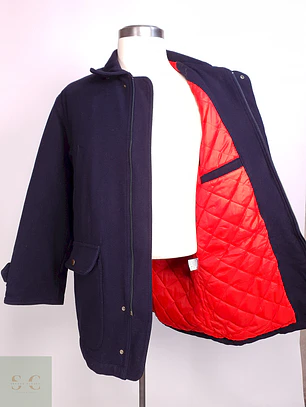 Abrigo Chaquetón Azul Polbot Lana Talla 2XL