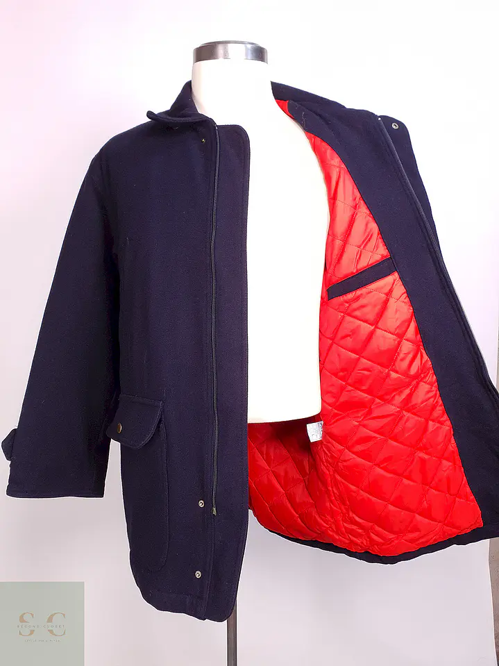 Abrigo Chaquetón Azul Polbot Lana Talla 2XL 1