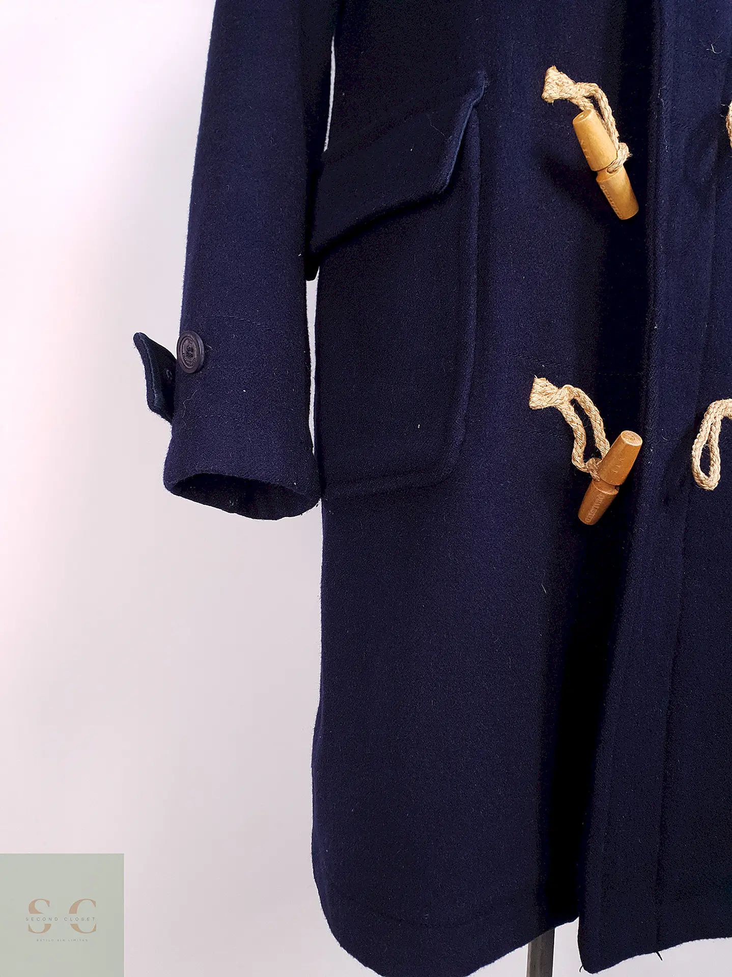 Montgomery Japonés Azul 80% Lana Talla XS 3