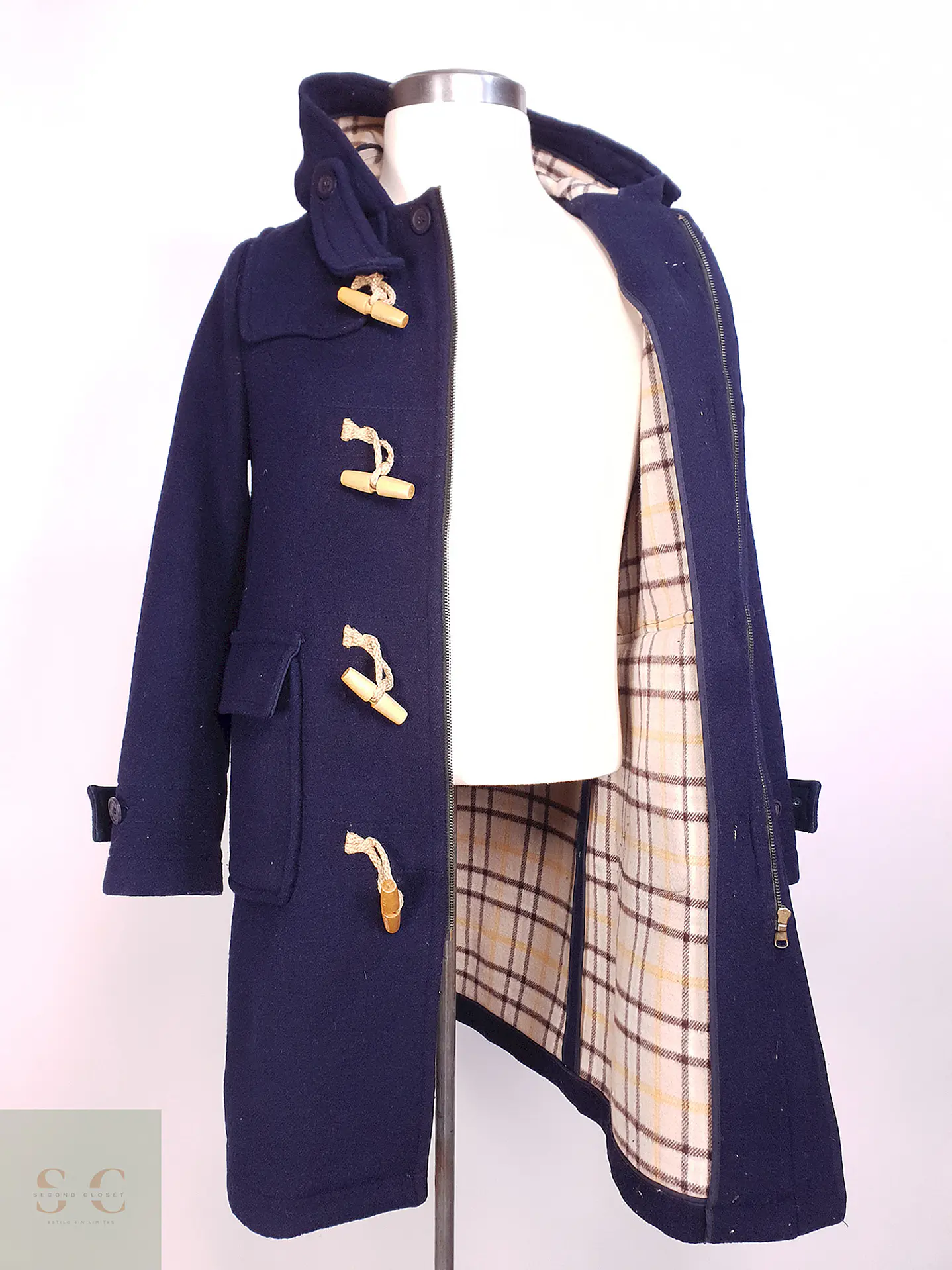 Montgomery Japonés Azul 80% Lana Talla XS 11
