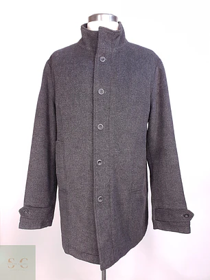 Abrigo Plomo TCM Mezcla Lana Talla XL