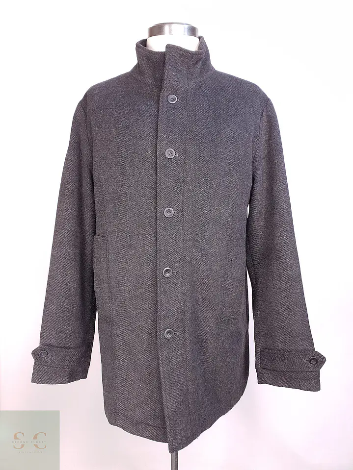 Abrigo Plomo TCM Mezcla Lana Talla XL 1
