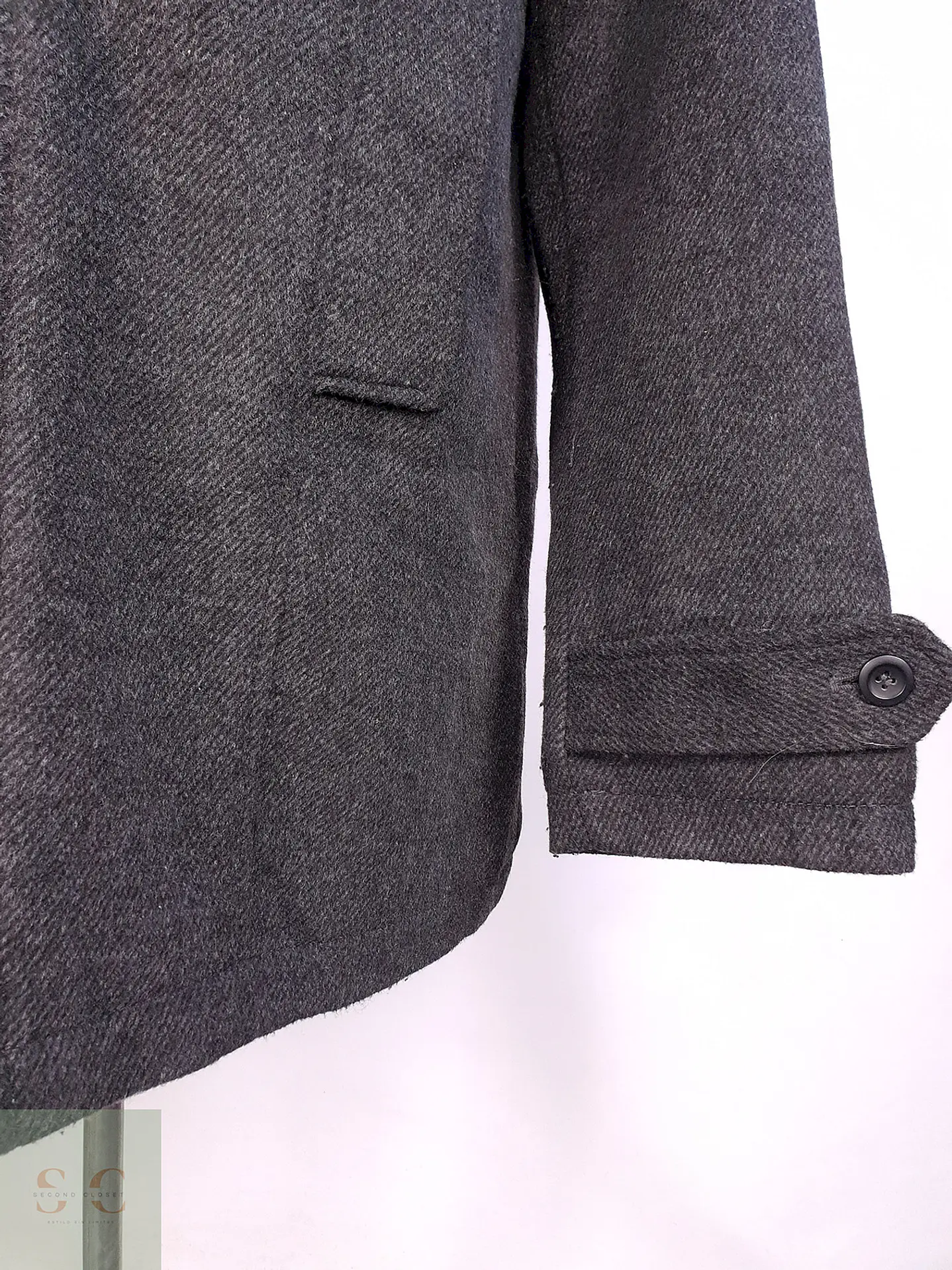 Abrigo Plomo TCM Mezcla Lana Talla XL 2