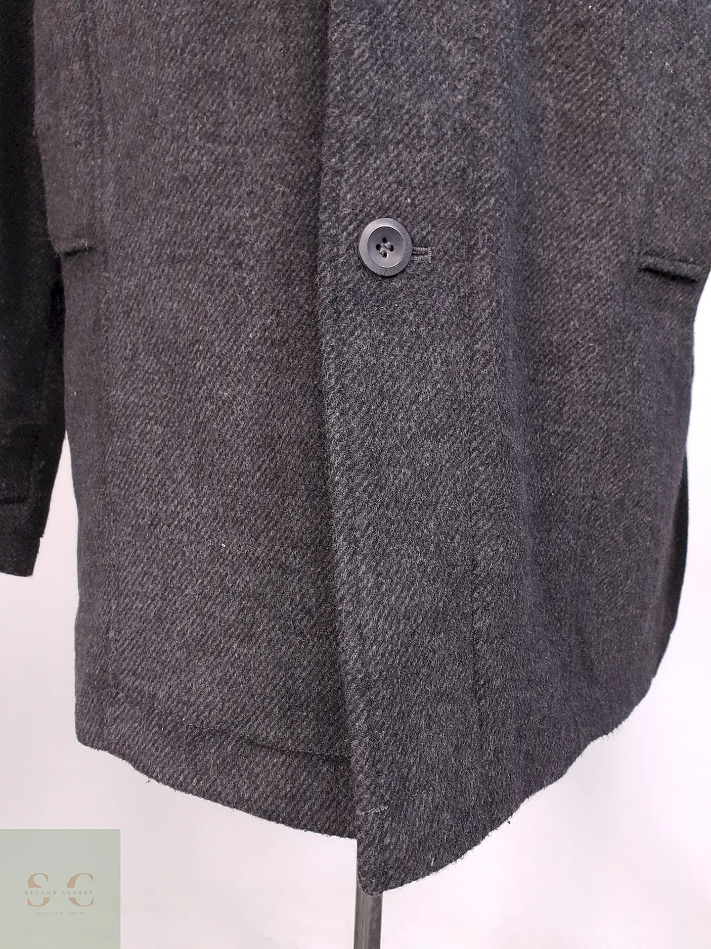 Abrigo Plomo TCM Mezcla Lana Talla XL 3