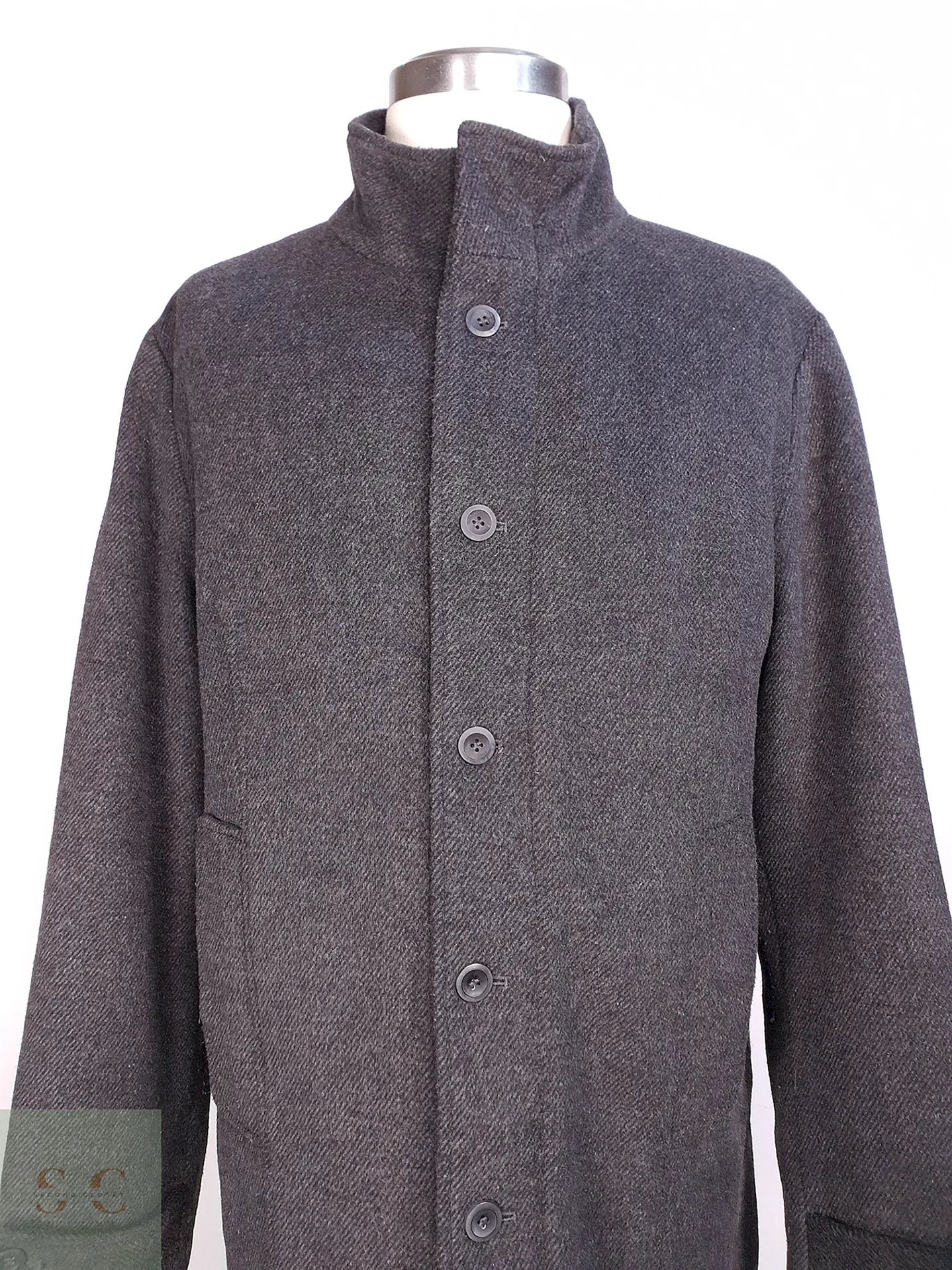 Abrigo Plomo TCM Mezcla Lana Talla XL 6