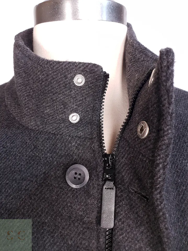 Abrigo Plomo TCM Mezcla Lana Talla XL 8