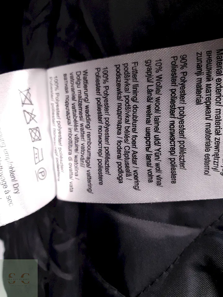Abrigo Plomo TCM Mezcla Lana Talla XL 9