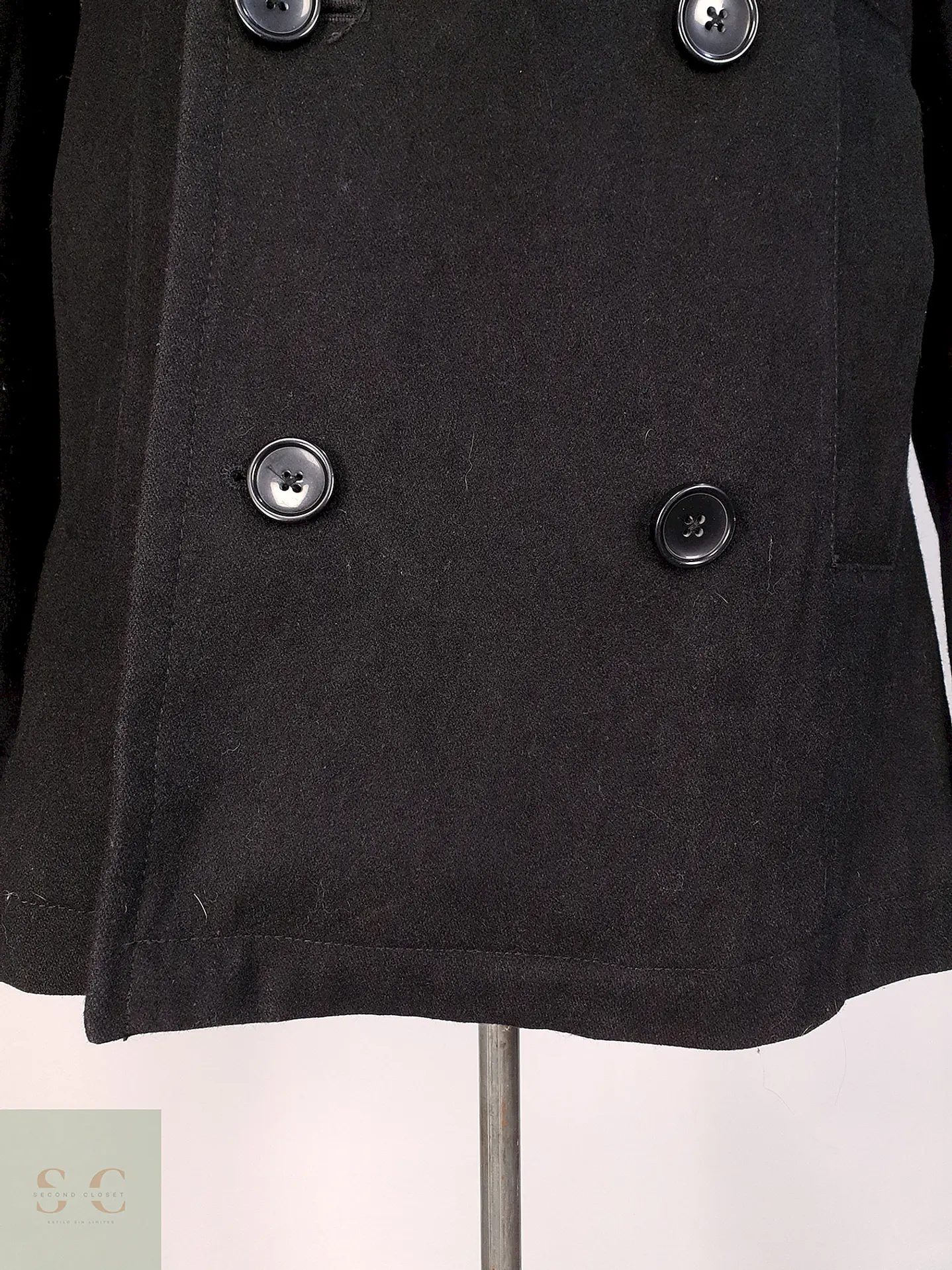 Marinero Negro Merona 60% Lana Talla S 4