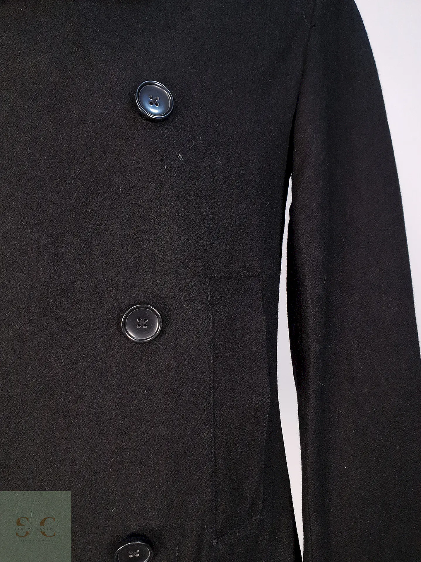 Marinero Negro Merona 60% Lana Talla S 6