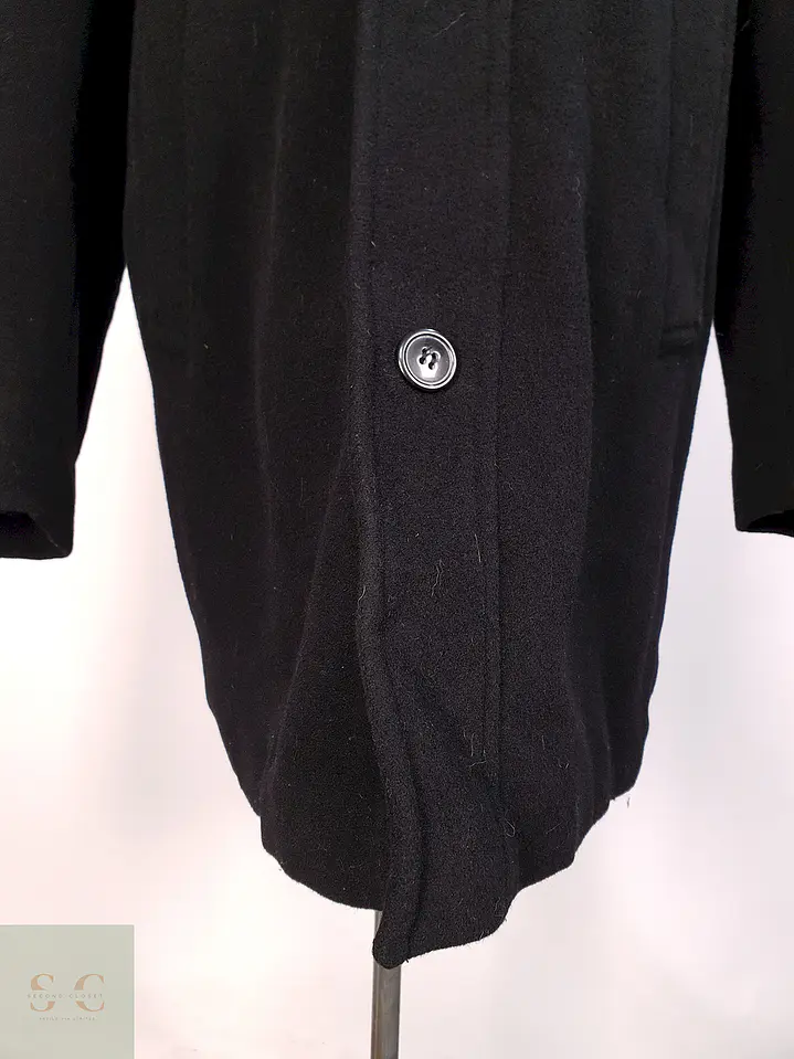 Abrigo Negro Lana Ralph Lauren Talla XL 3