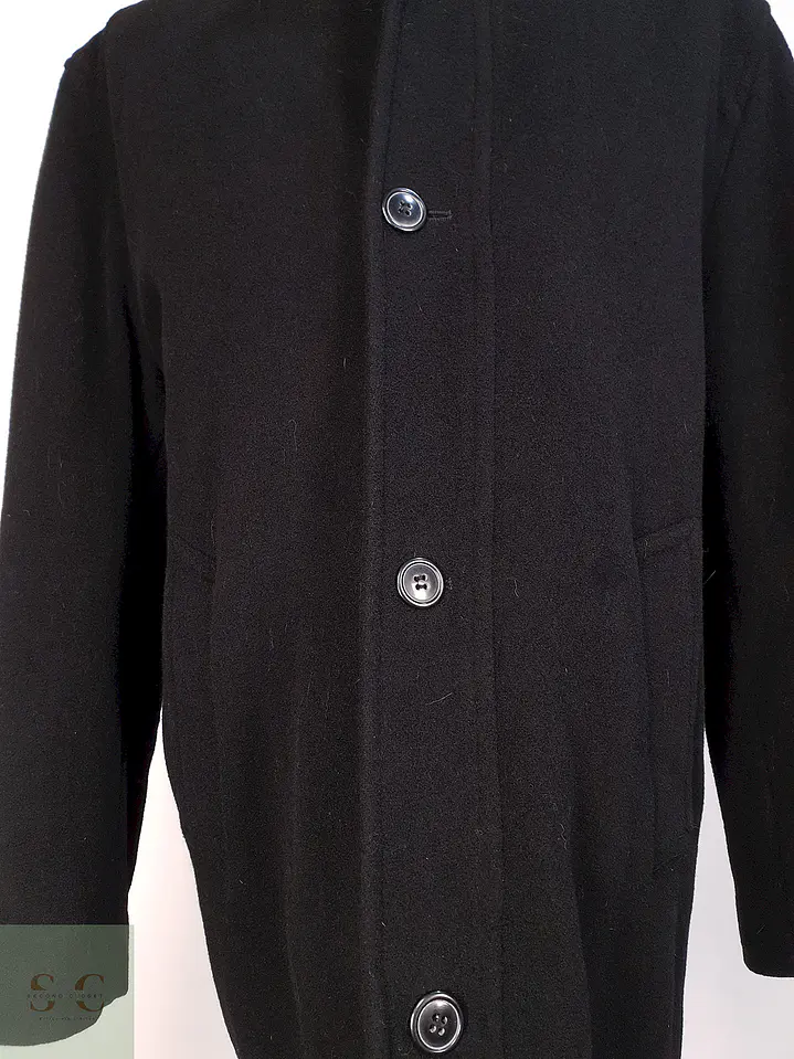 Abrigo Negro Lana Ralph Lauren Talla XL 5