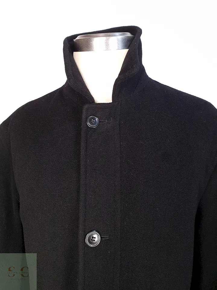 Abrigo Negro Lana Ralph Lauren Talla XL 8
