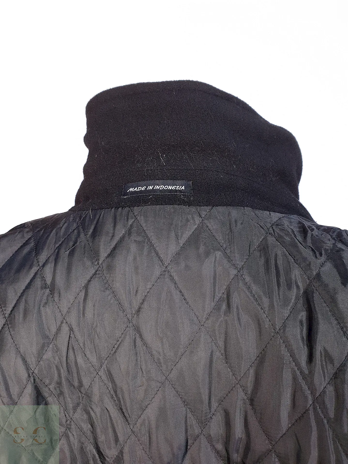 Abrigo Negro Lana Ralph Lauren Talla XL 14
