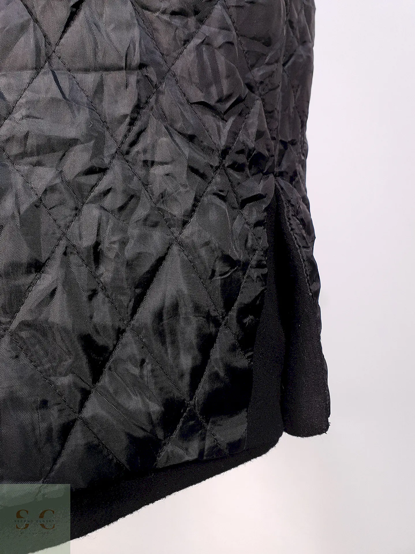 Abrigo Negro Lana Ralph Lauren Talla XL 16