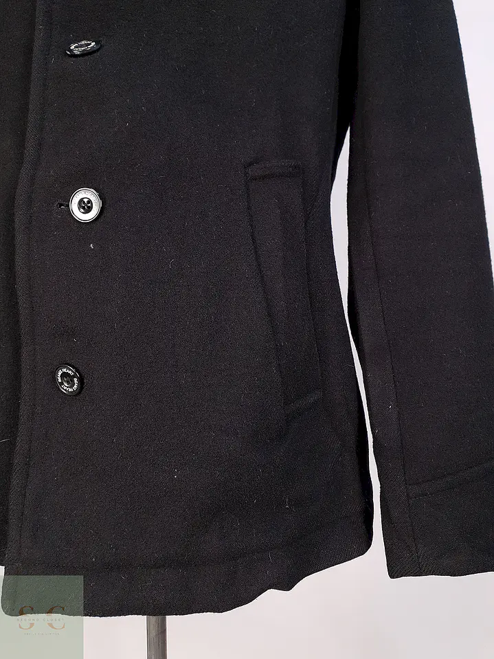 Abrigo Corto Beams Negro 70% Lana Talla SM 4