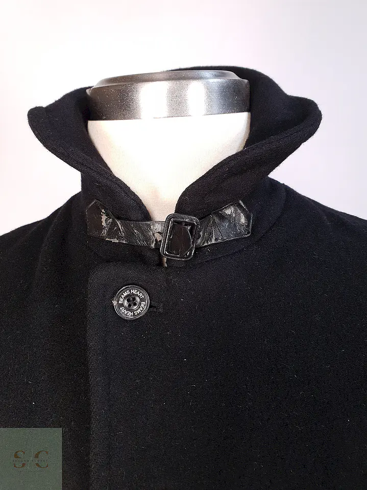 Abrigo Corto Beams Negro 70% Lana Talla SM 7