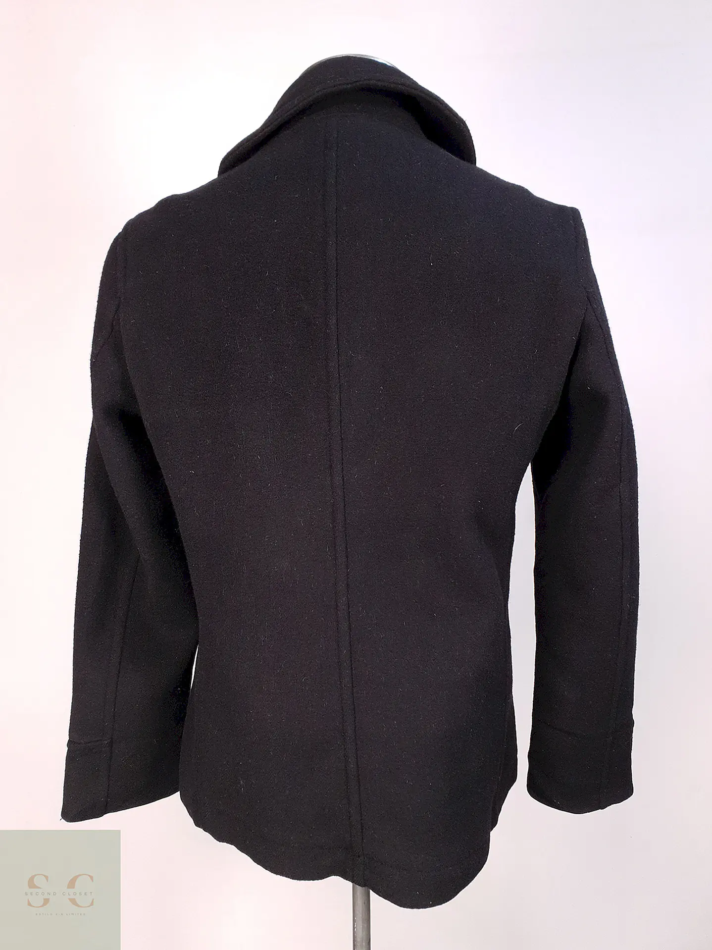 Abrigo Corto Beams Negro 70% Lana Talla SM 11