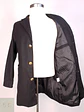 Abrigo Básico Ligero Negro Talla SM - Miniatura 3