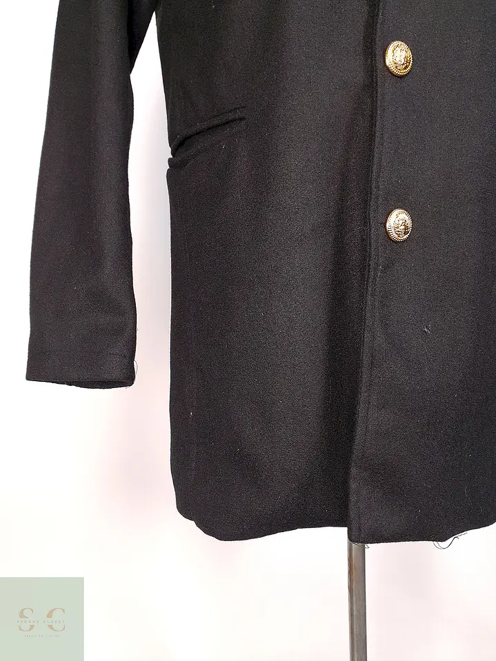 Abrigo Básico Ligero Negro Talla SM 7