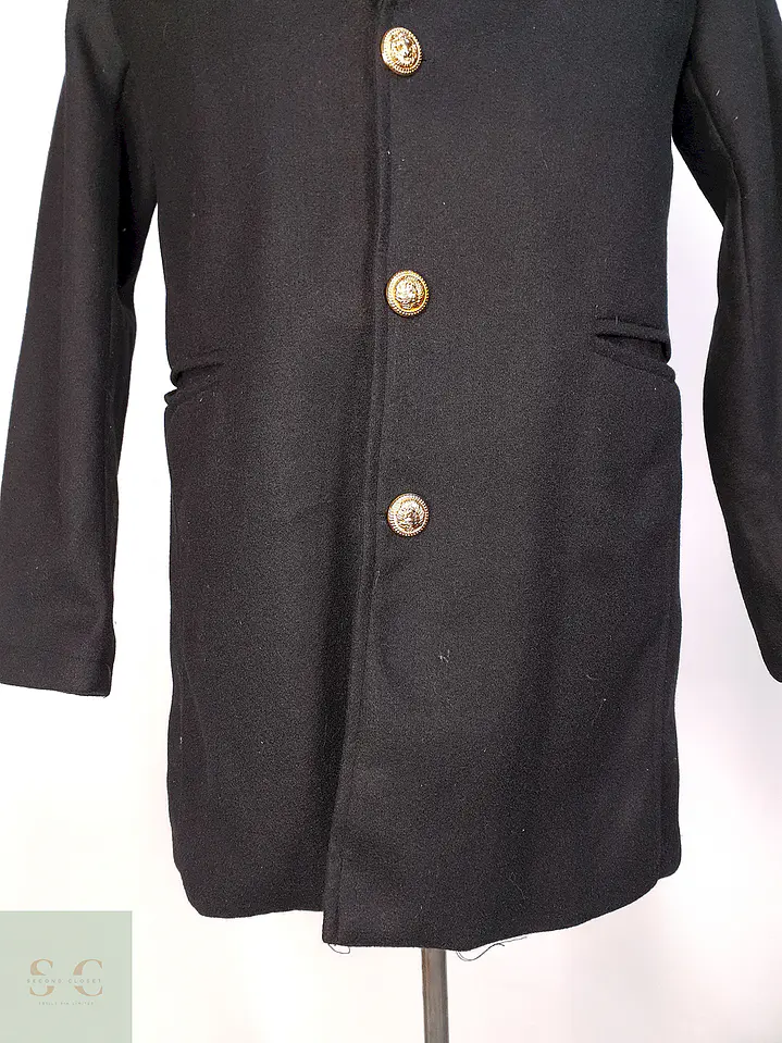 Abrigo Básico Ligero Negro Talla SM 8