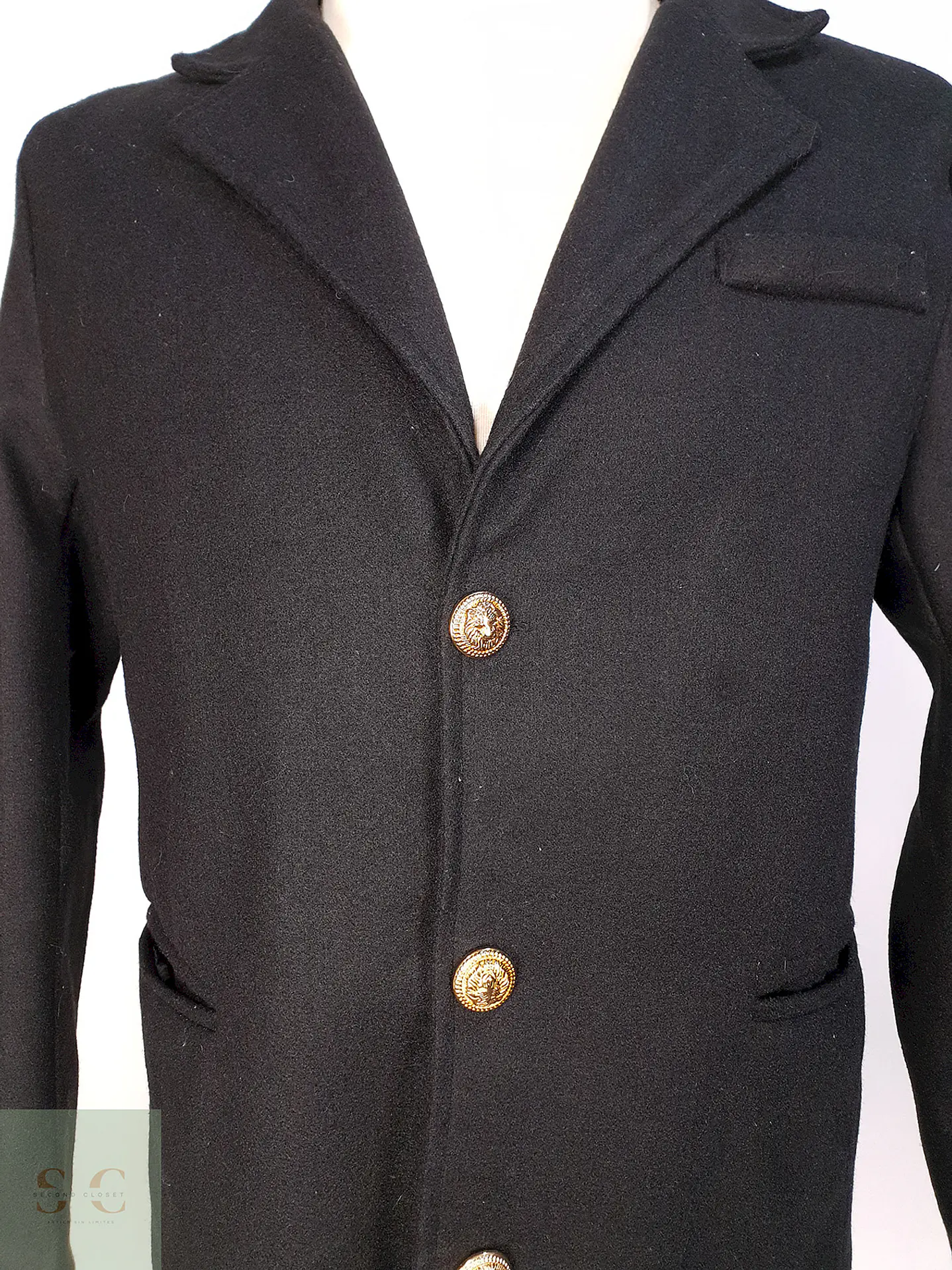 Abrigo Básico Ligero Negro Talla SM 9