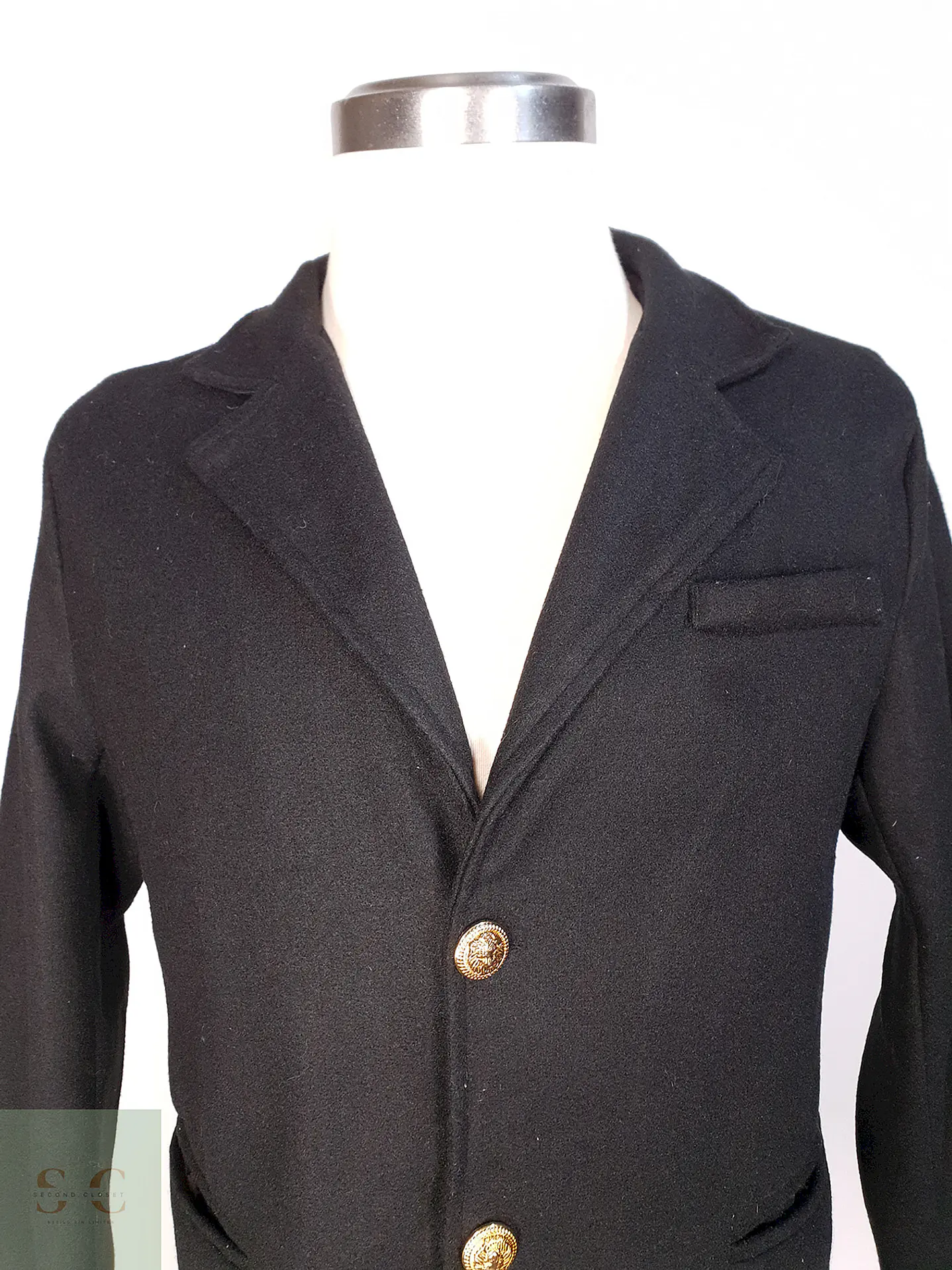 Abrigo Básico Ligero Negro Talla SM 10