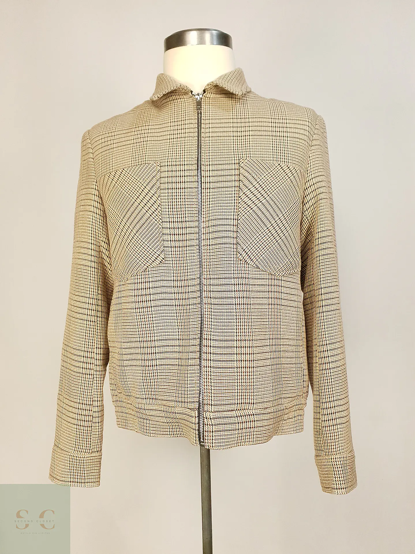 Chaqueta Zara Beige Talla M 1