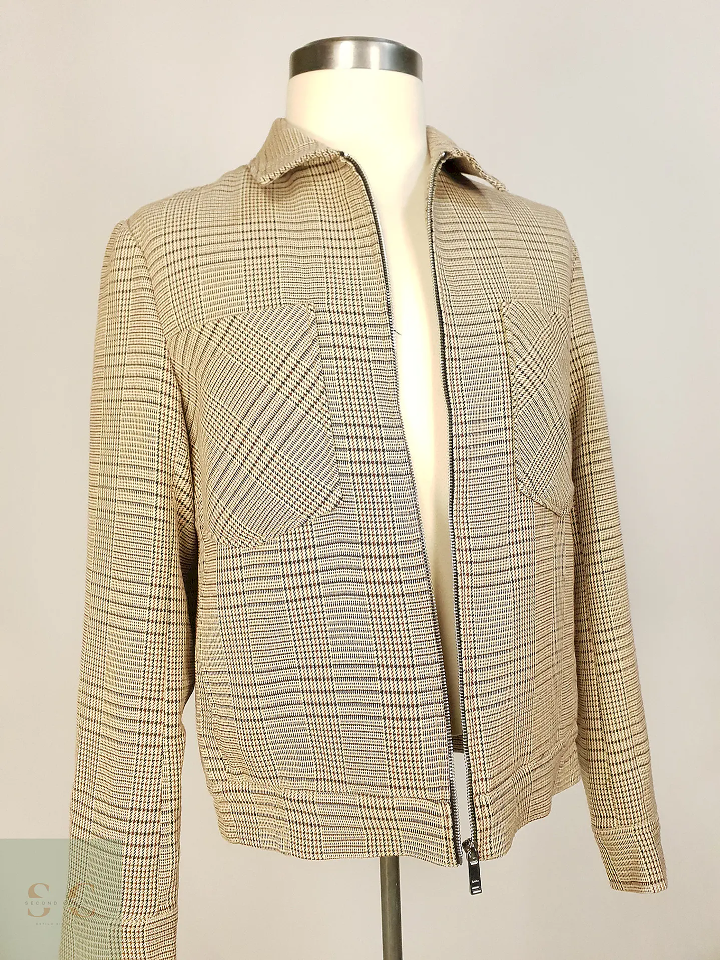 Chaqueta Zara Beige Talla M 9