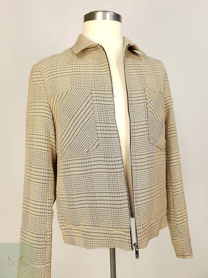 Chaqueta Zara Beige Talla M 9