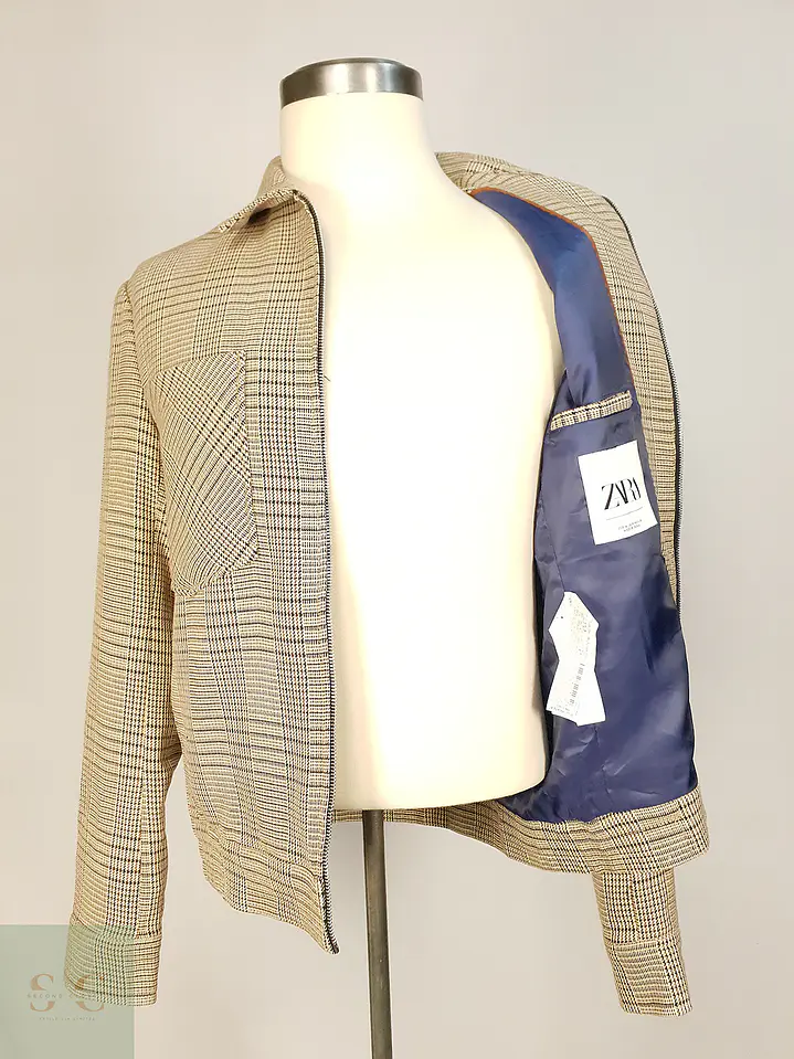 Chaqueta Zara Beige Talla M 11