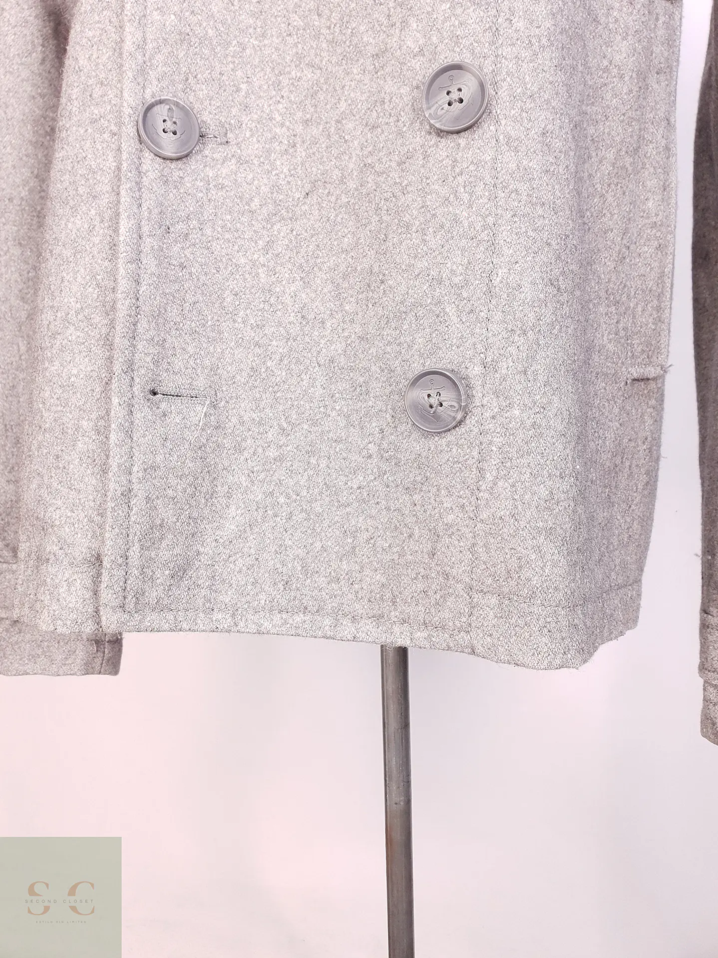 Marinero Gris H&M 60% Lana Talla XL 5