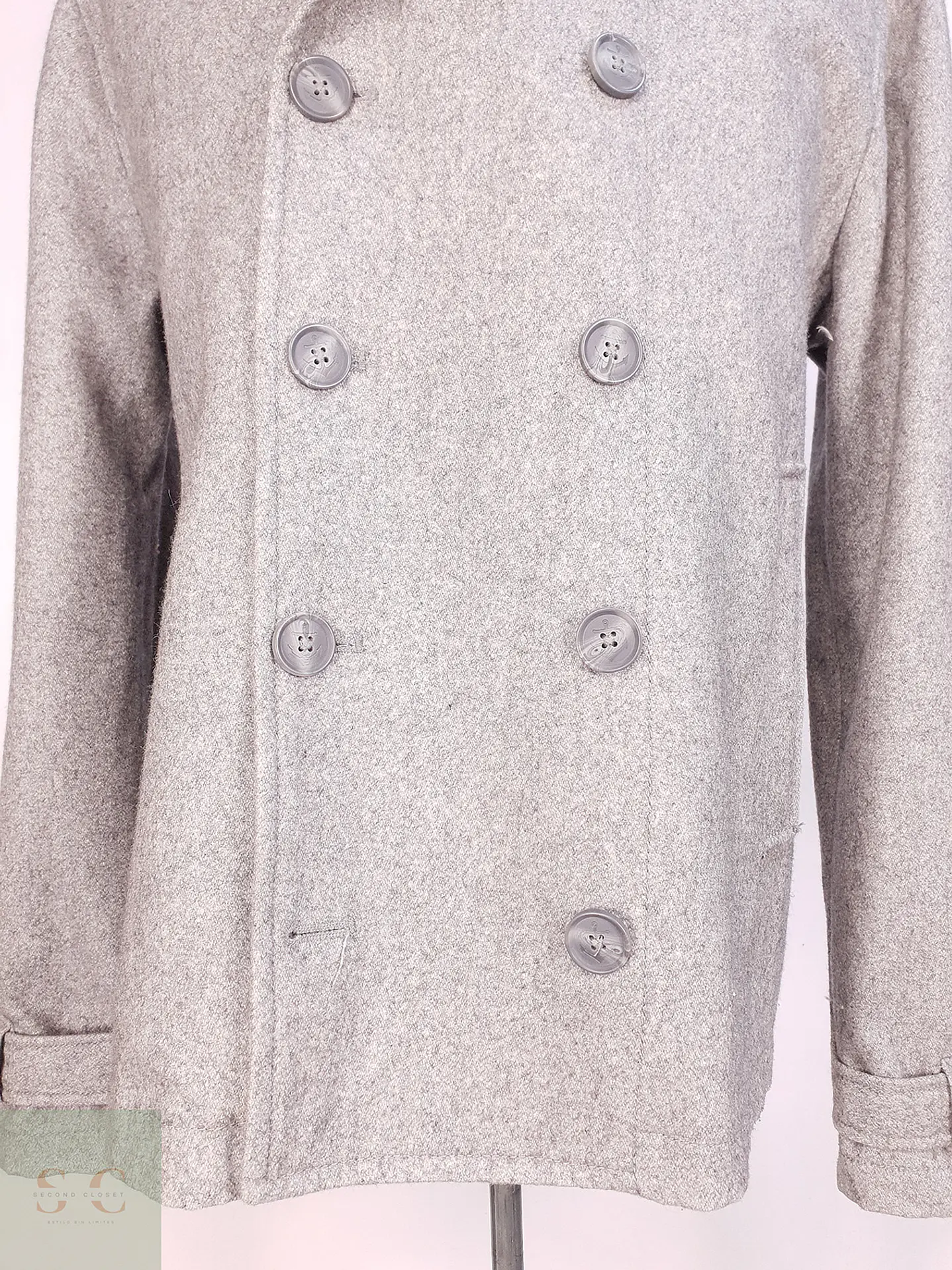 Marinero Gris H&M 60% Lana Talla XL 3