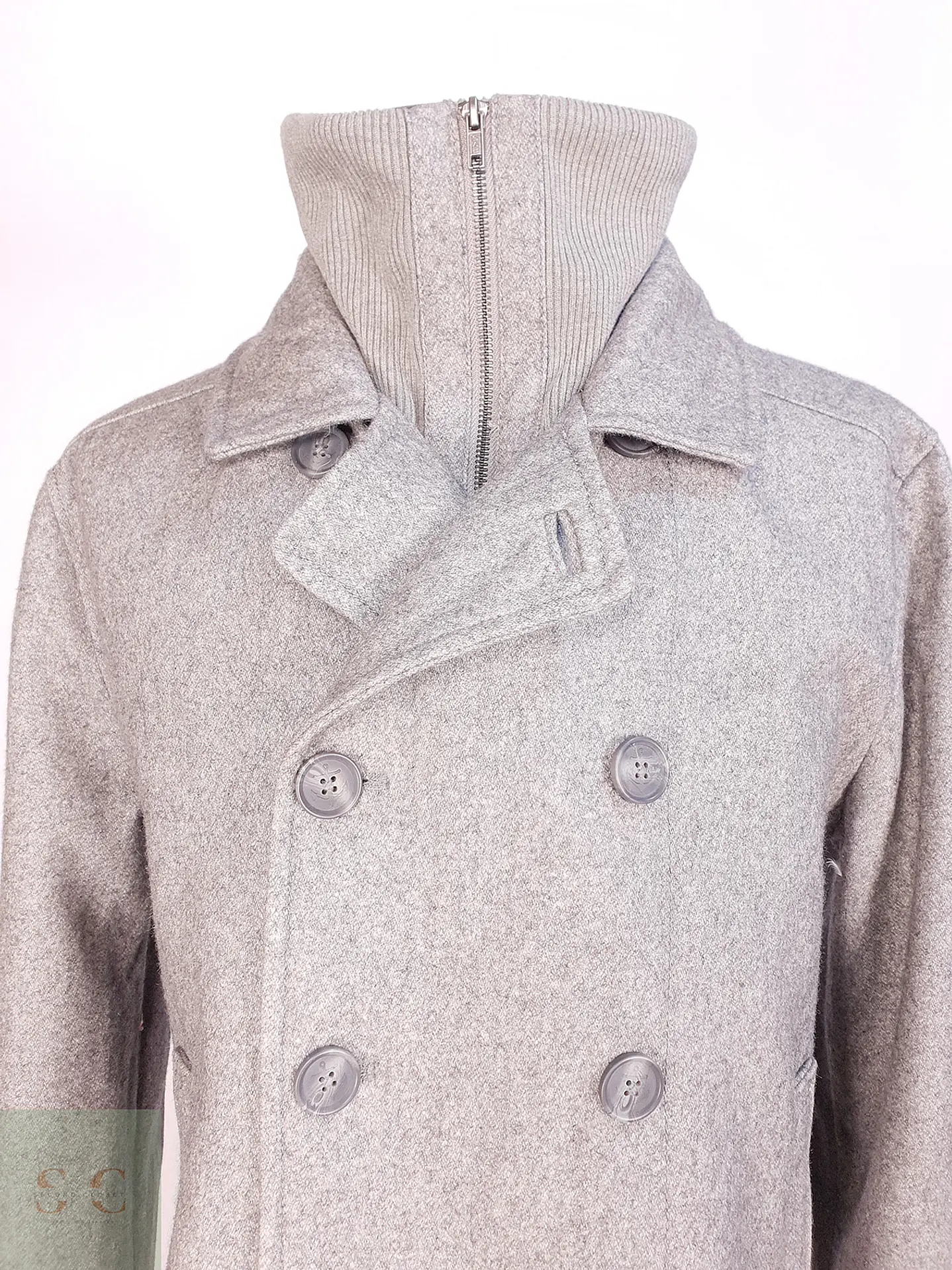 Marinero Gris H&M 60% Lana Talla XL 2