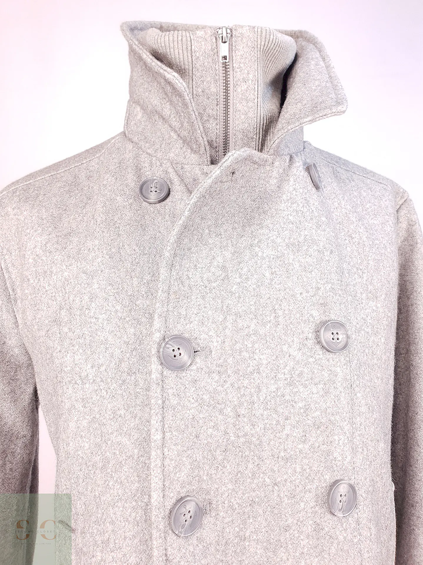 Marinero Gris H&M 60% Lana Talla XL 8