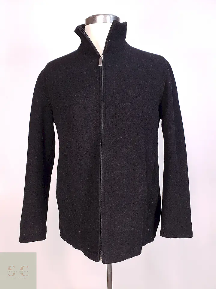 Chaqueta Negra Perry Ellis 60% Lana Talla M 1
