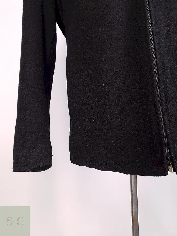 Chaqueta Negra Perry Ellis 60% Lana Talla M 2