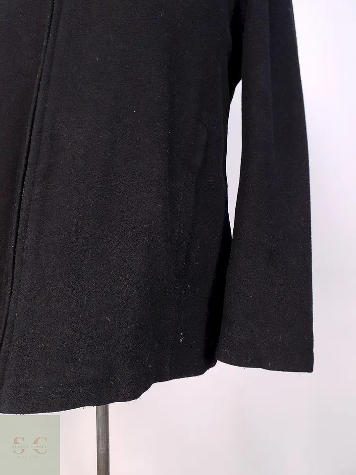 Chaqueta Negra Perry Ellis 60% Lana Talla M 4
