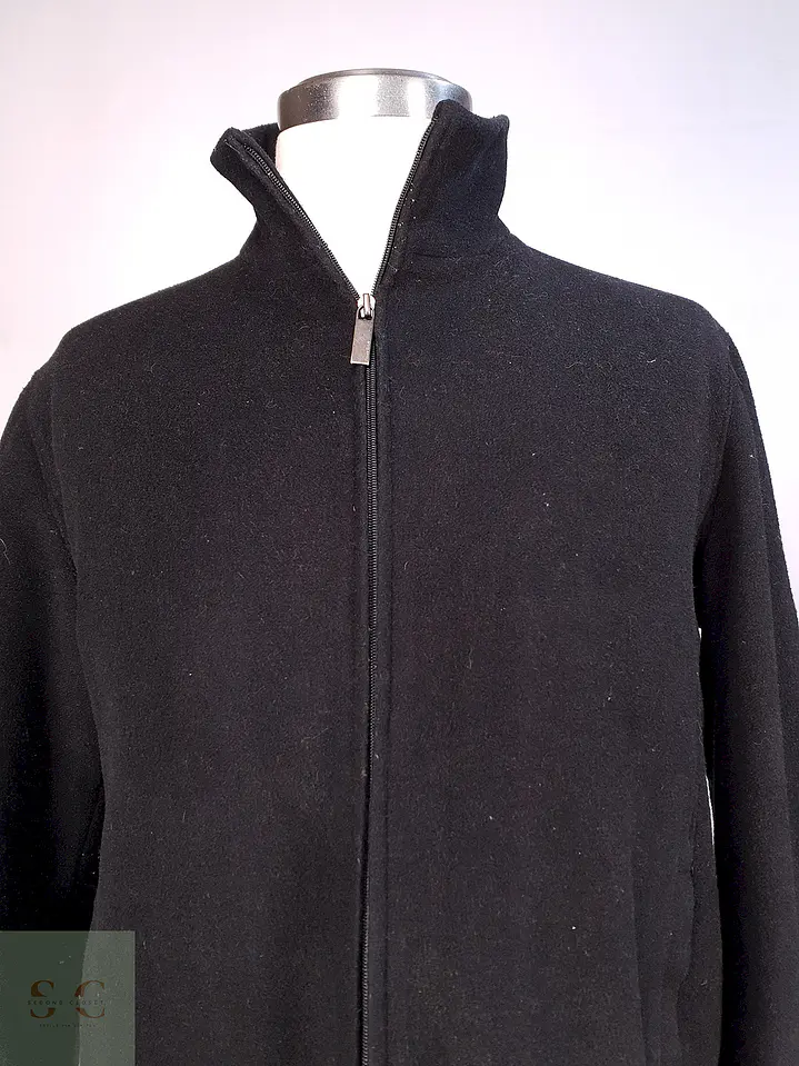 Chaqueta Negra Perry Ellis 60% Lana Talla M 6