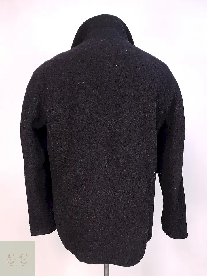 Chaqueta Negra Perry Ellis 60% Lana Talla M 11