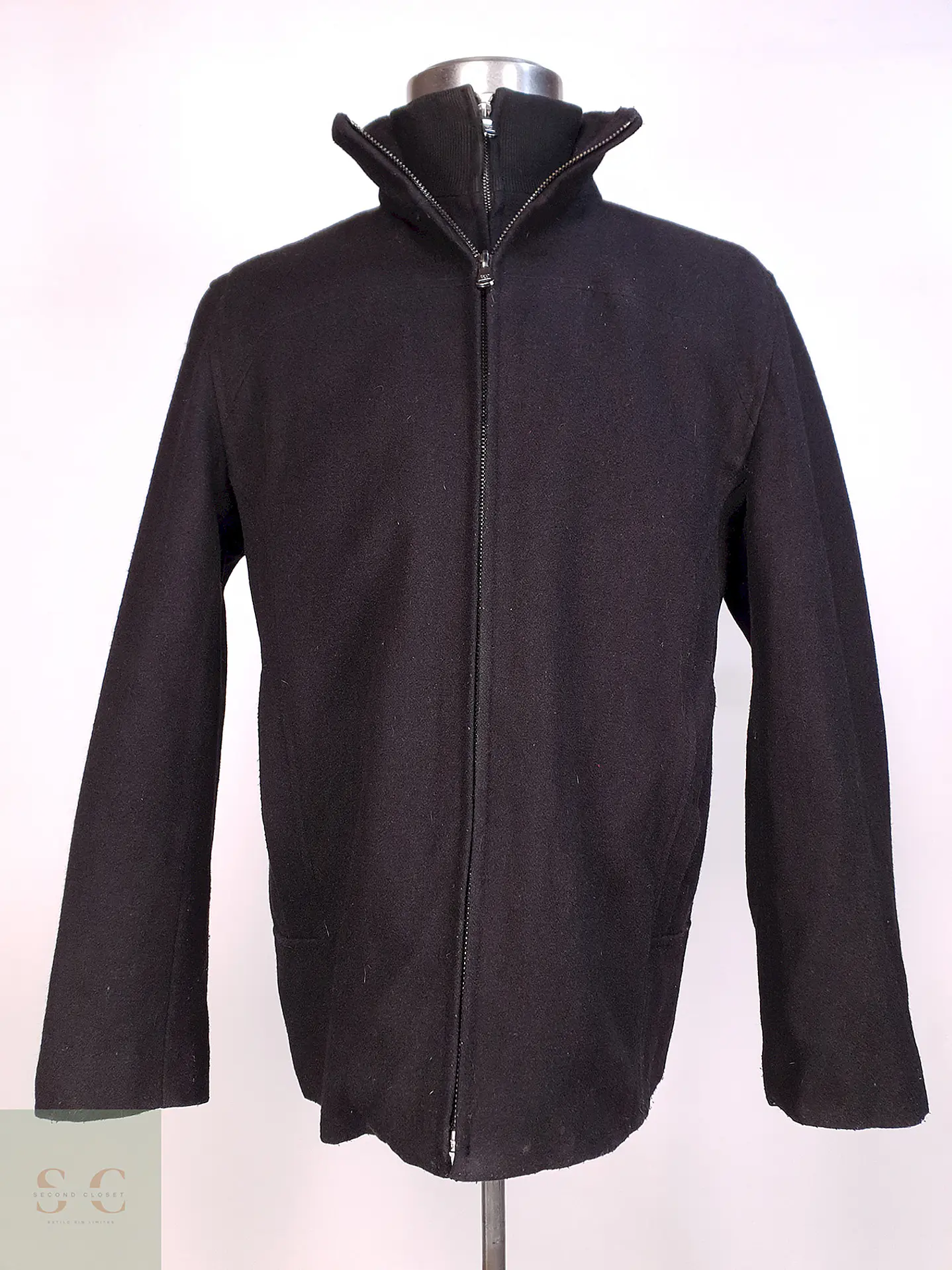 Marinero Negro Calvin Klein 50% Lana Talla M 1