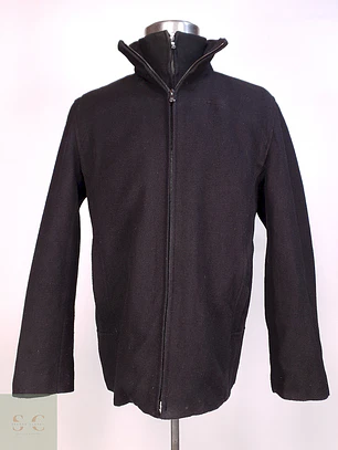 Abrigo Negro Calvin Klein Lana Talla M