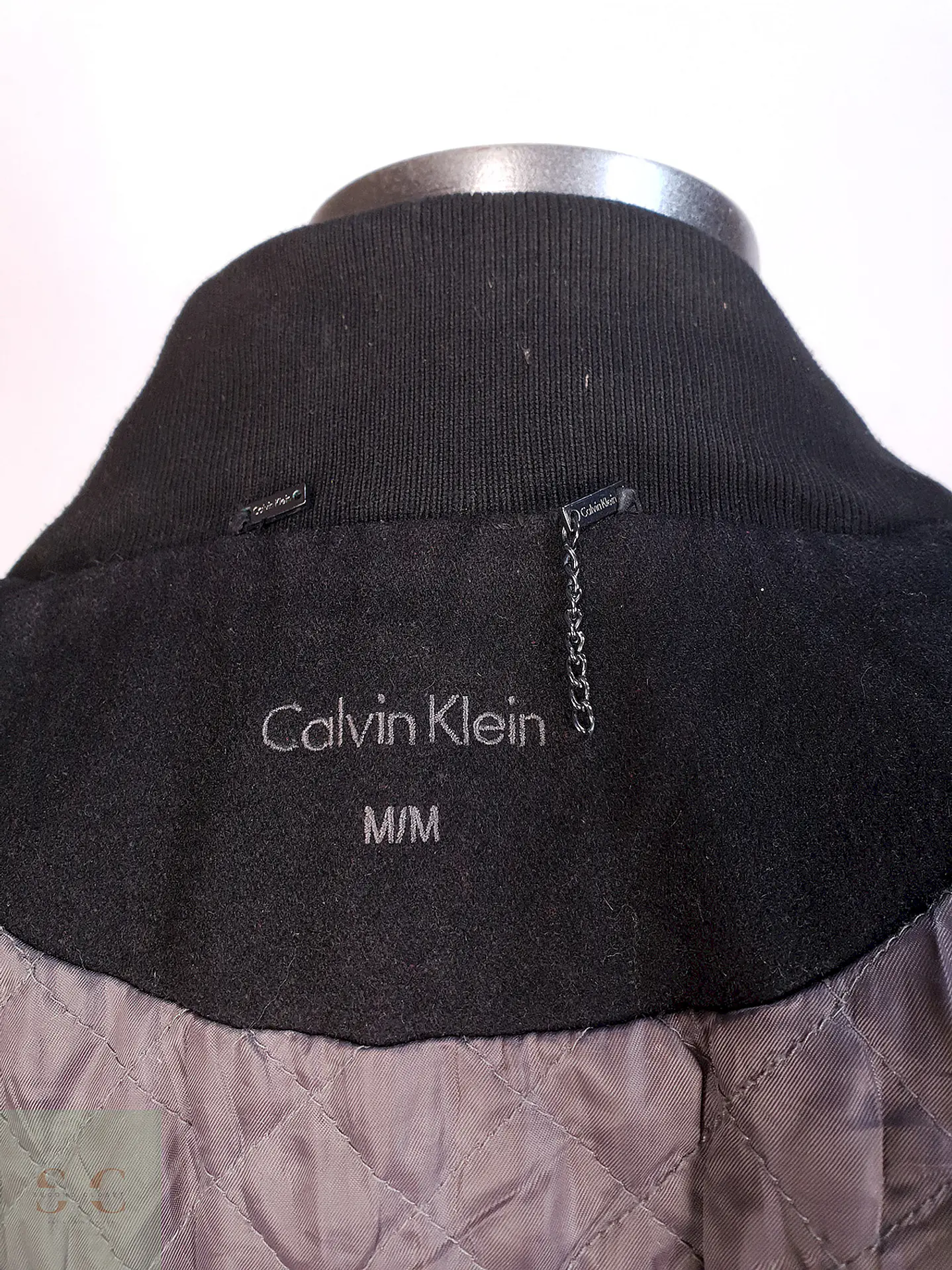 Marinero Negro Calvin Klein 50% Lana Talla M 14