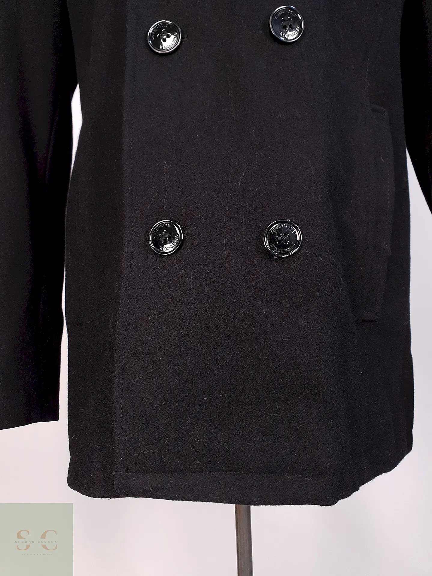 Marinero Negro Kenneth Cole 60% Lana Talla L 3