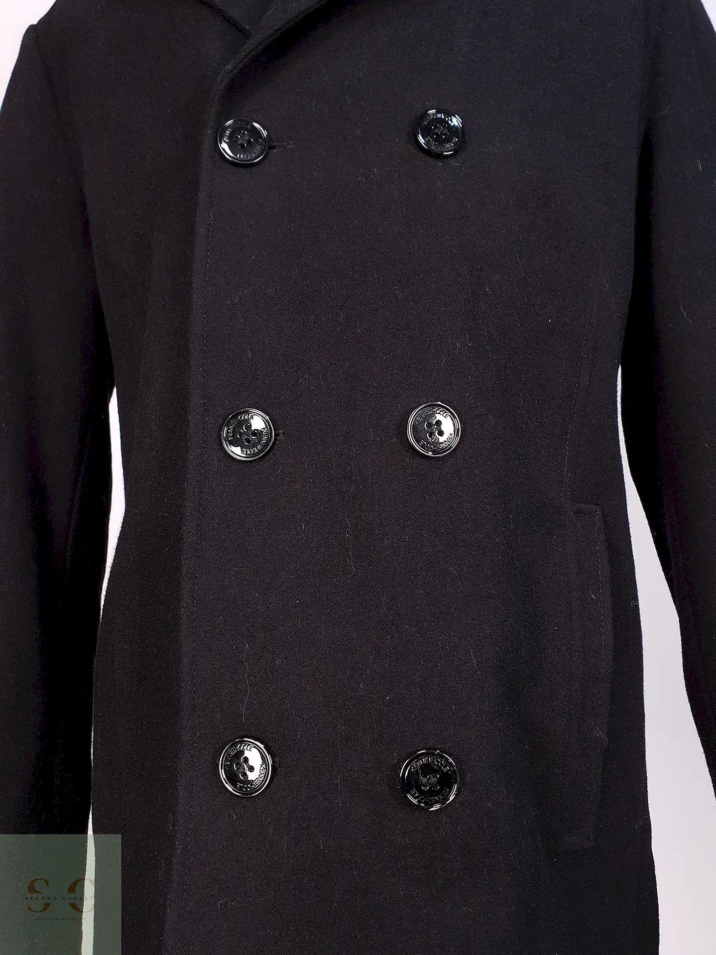 Marinero Negro Kenneth Cole 60% Lana Talla L 4