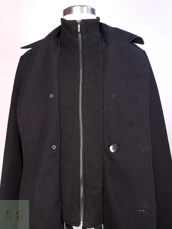 Marinero Negro Kenneth Cole 60% Lana Talla L 9