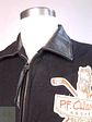 Chaqueta Negra Roots Made in Canadá 75% Lana Detalles Cuero Talla L - Miniatura 8
