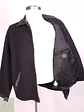 Chaqueta Negra Roots Made in Canadá 75% Lana Detalles Cuero Talla L - Miniatura 11