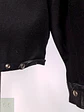 Chaqueta Negra Roots Made in Canadá 75% Lana Detalles Cuero Talla L - Miniatura 14