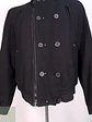 Chaqueta Abrigo Prime Denim Brand Negro 50% Lana Talla SM - Miniatura 3